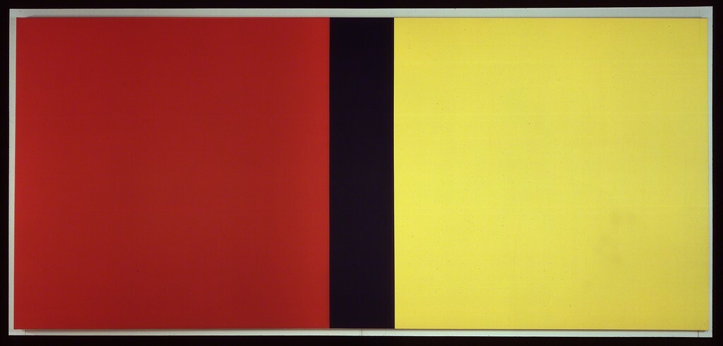 Barnett Newman, Who’s Afraid of Red, Yellow and Blue IV, 1969–70, acrilico su tela, 274,3 x 604,5 cm., Nationalgalerie, Staatliche Museen zu Berlin.