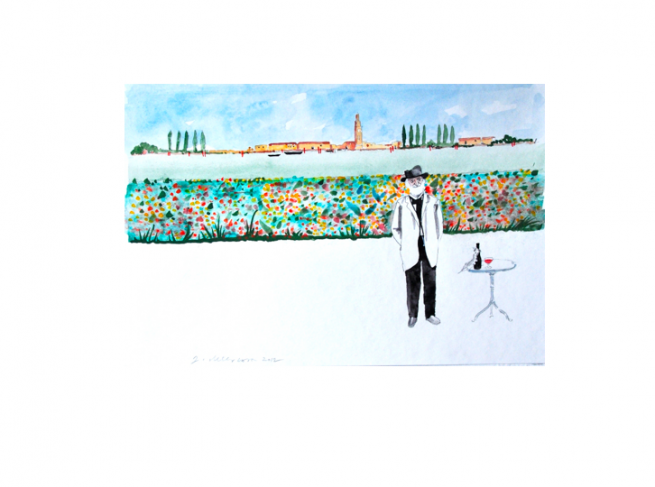 Illustrazioni di Giuliano Della Casa per Giuseppe Verdi, Lettere - Einaudi, 2013