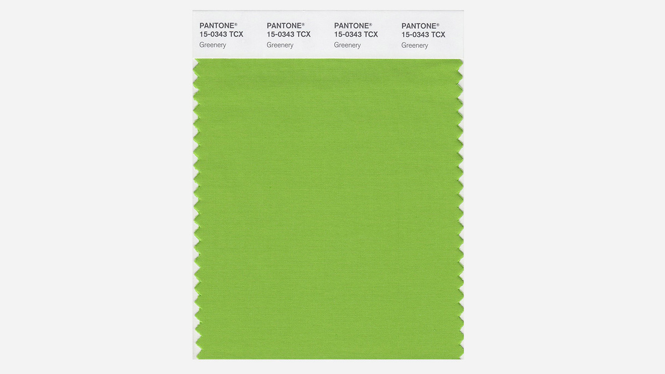 Greenery Pantone 15-0343.