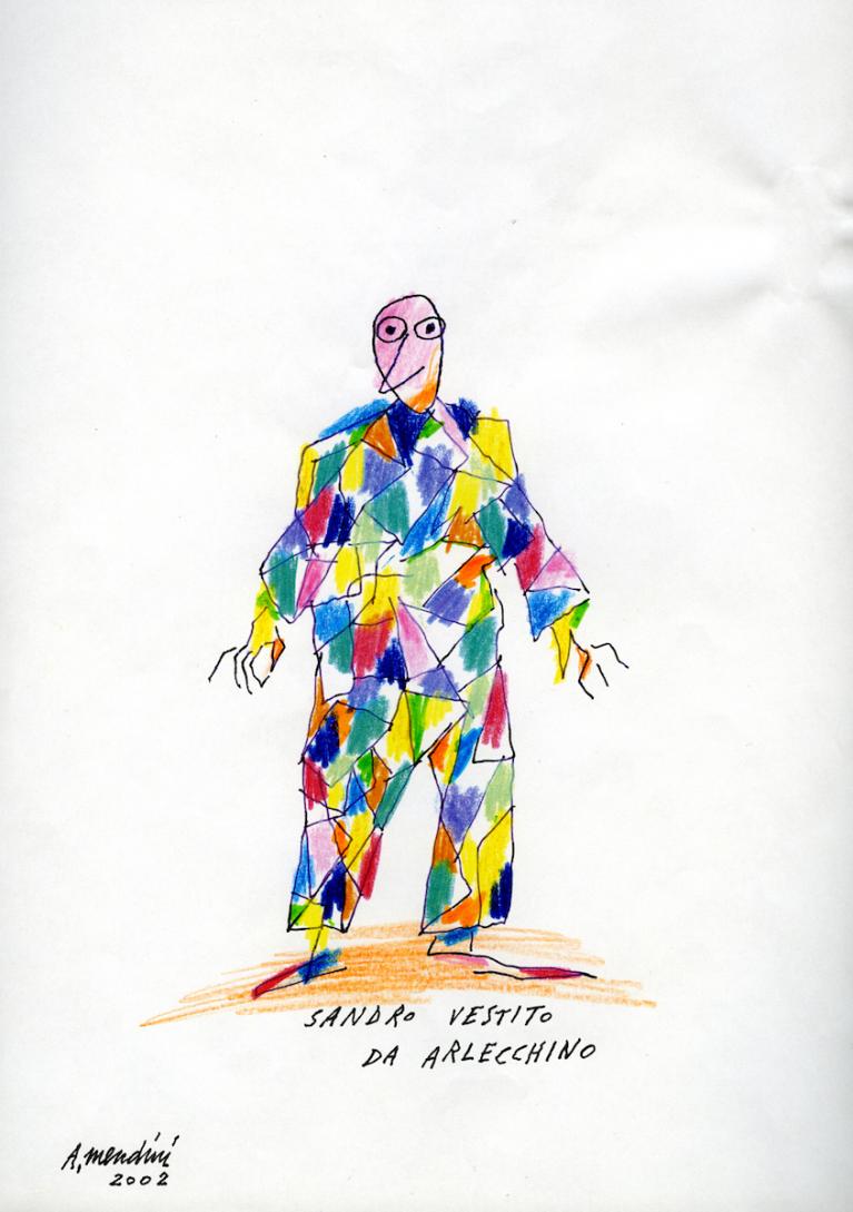 Autoritratto Arlecchino.