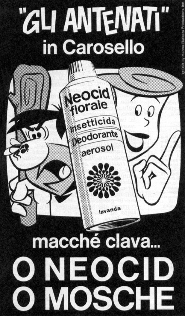 Annuncio pubblicato nella rivista settimanale RADIOCORRIE TV riferito alla serie di animazioni pubblicitarie per Carosello andata in onda dal 1965 al 1971.