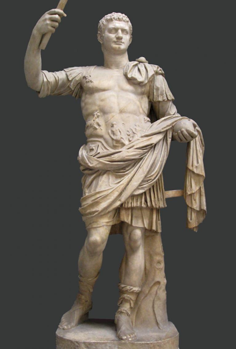 Statua di Domiziano rappresentato come Augusto, (81-96 d.C.). Musei Vaticani.