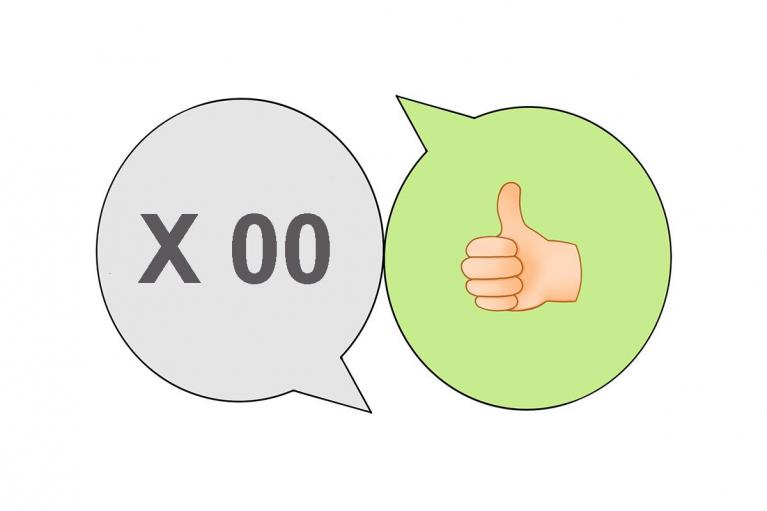 Sticker disegnato da Silvia De Lotto “x” doppiozero.
