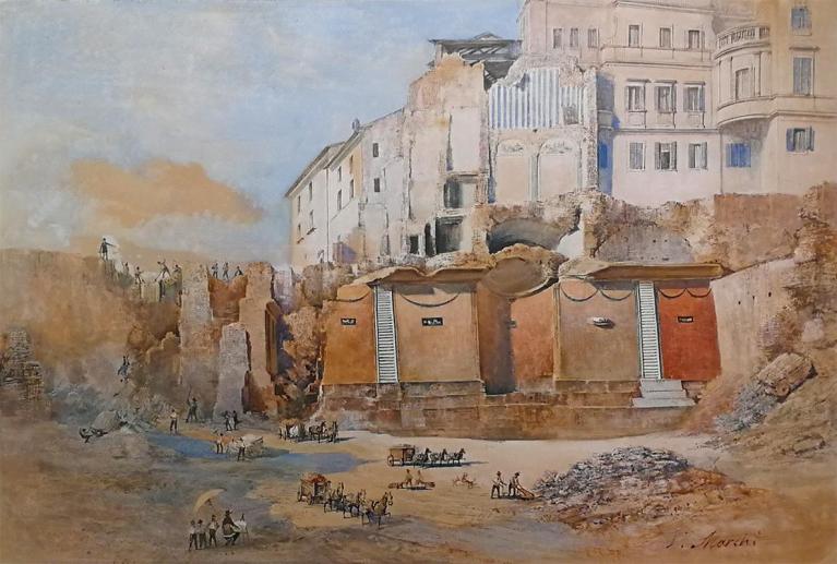 Vincenzo Marchi, Scavi archeologici, 1880-89. Roma, Museo di Roma, Gabinetto delle stampe, GS 2985.