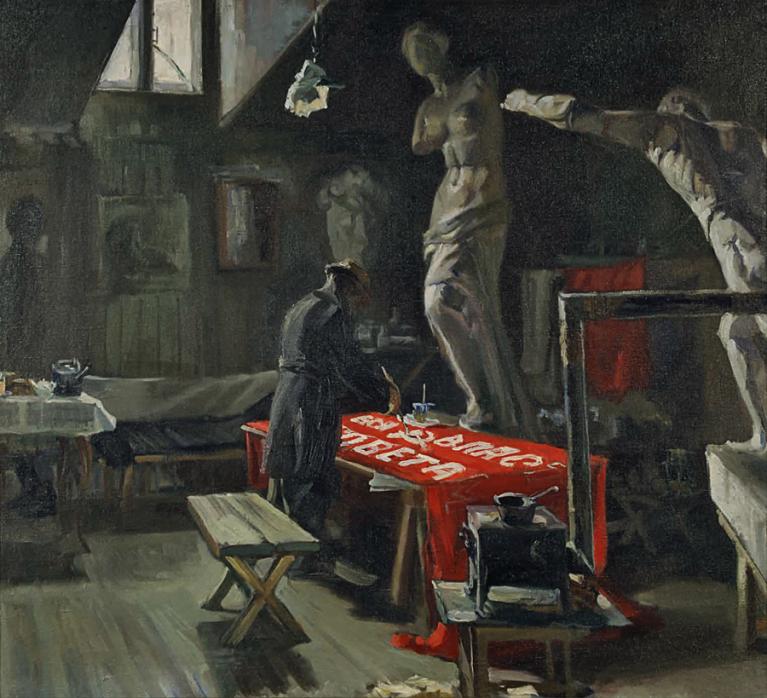 Nikolaj Terpsikhorov, First Motto, 1924, Mosca, Galleria Tretyakov, Photo © State Tretyakov Gallery.