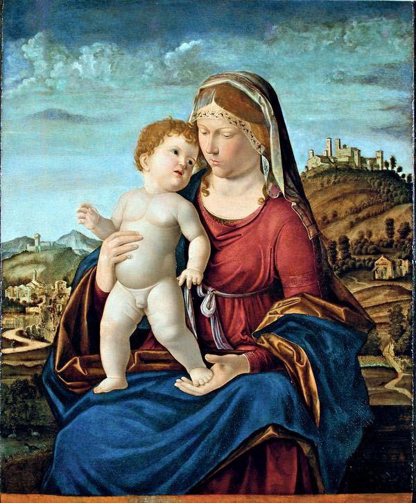 Giovan Battista Cima da Conegliano e bottega, Madonna col bambino, 1496-99, Treviso, Museo civico.