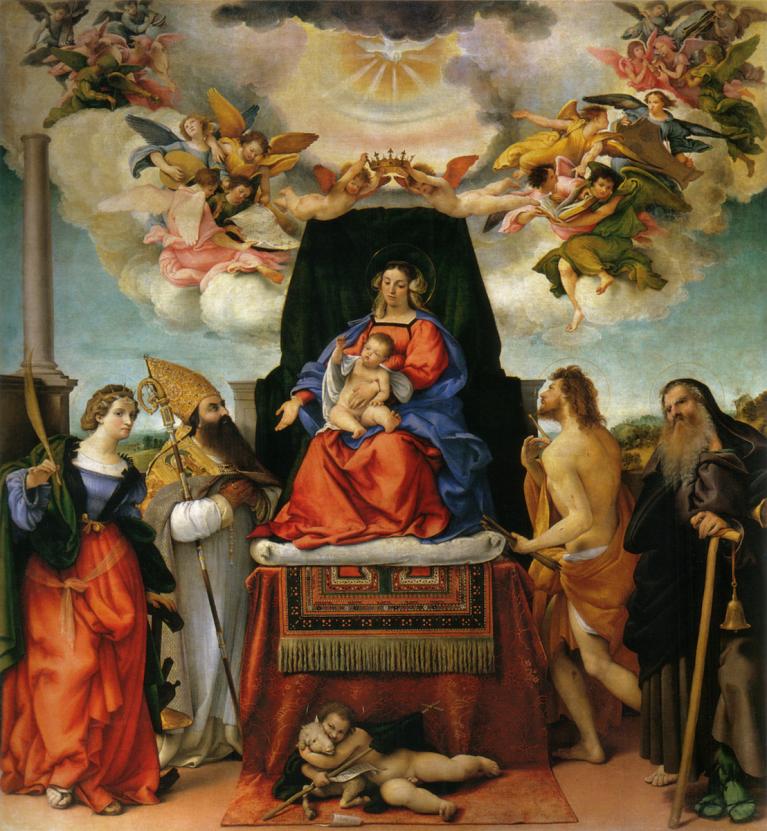 Lorenzo Lotto, Pala di Santo Spirito, 1521, Bergamo, Chiesa Santo Spirito.