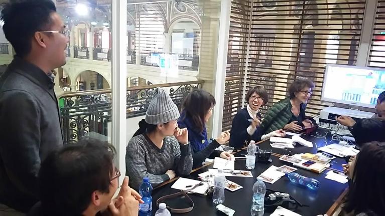 L’incontro con Antonella Agnoli nella Biblioteca Salaborsa di Bologna.
