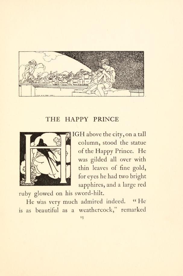 Oscar Wilde, The Happy Prince, illustrazioni di Charles Robinson, 1913.