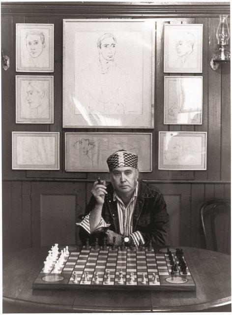 Robert Indiana a Vinalhaven negli anni ottanta, foto di Tad Beck.