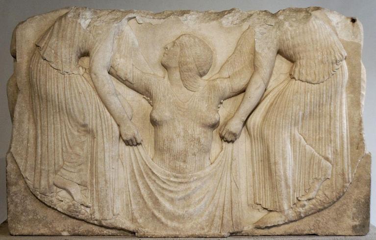 Trono Ludovisi, Afrodite sollevata dalle acque (Roma, Palazzo Altemps).