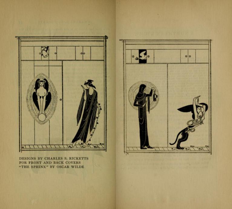 Oscar Wilde, The Sphinx, illustrazioni di Charles Ricketts, edizione a tiratura limitata, Elkin Mathews et John Lane, Londra 1894.