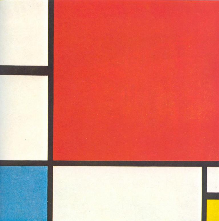 Composition II in Red, Blue, and Yellow, 1930.