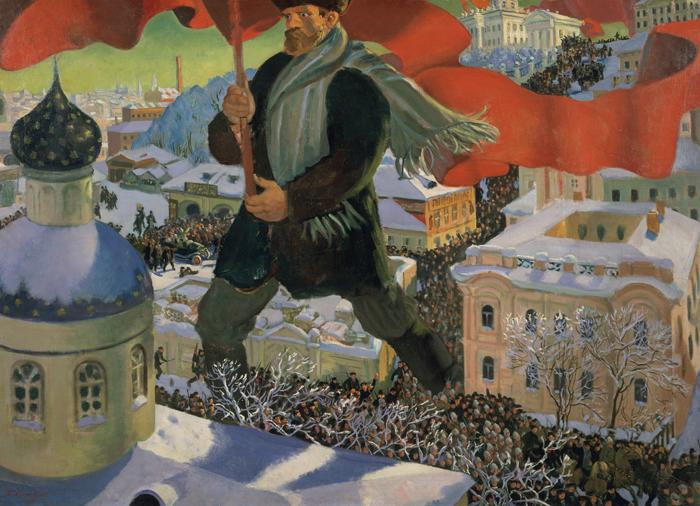 Boris Michajlovič Kustodiev, Il Bolscevico, 1920, Mosca, Galleria Tretyakov, Photo © State Tretyakov Gallery.