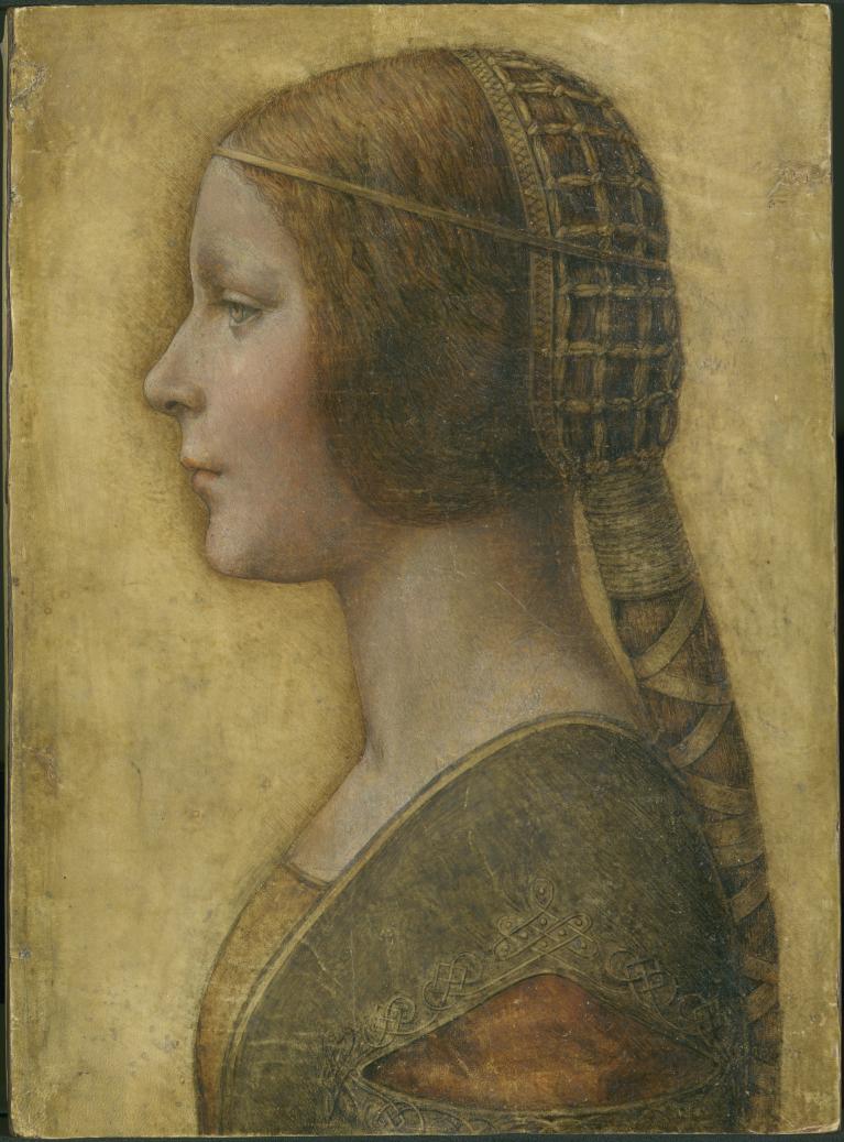 Leonardo Da Vinci (attribuito), Ritratto di una Sforza, 1495 circa, Collezione privata Canada.
