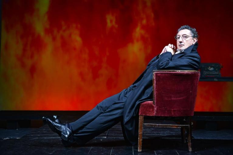 Sandro Lombardi in “La grande passeggiata”, ph. Marcello Norberth.