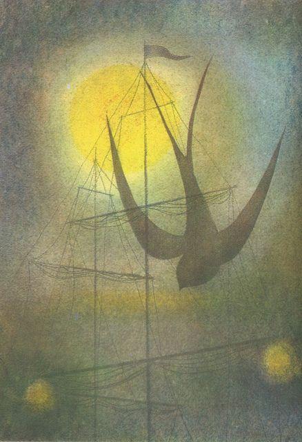 Oscar Wilde, The Happy Prince, illustrazione di Ota Janecek,1969.