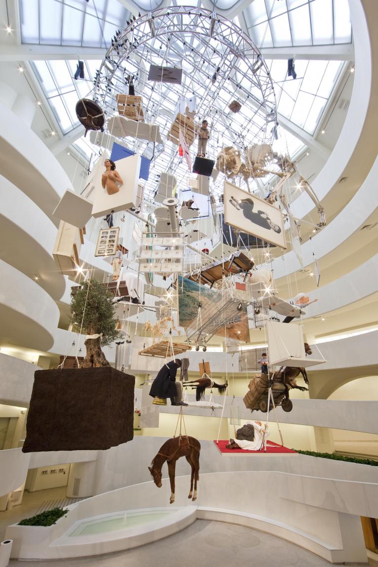 Maurizio Cattelan, All, 2001, ph Zeno Zotti, the Solomon Guggenheim foundation New York.