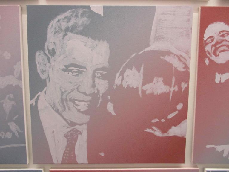 Rob Pruitt, The Obama Paintings, 2016.