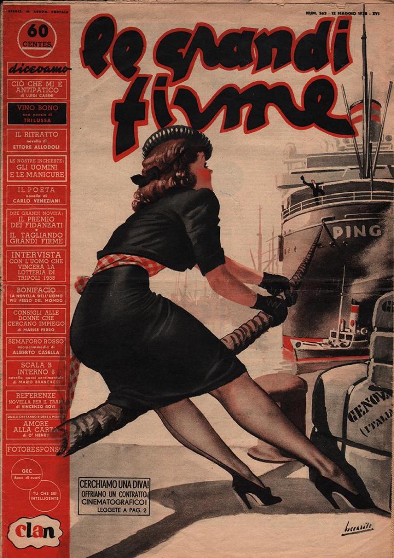 Gino Boccasile, ‘Le grandi firme’, 1938.