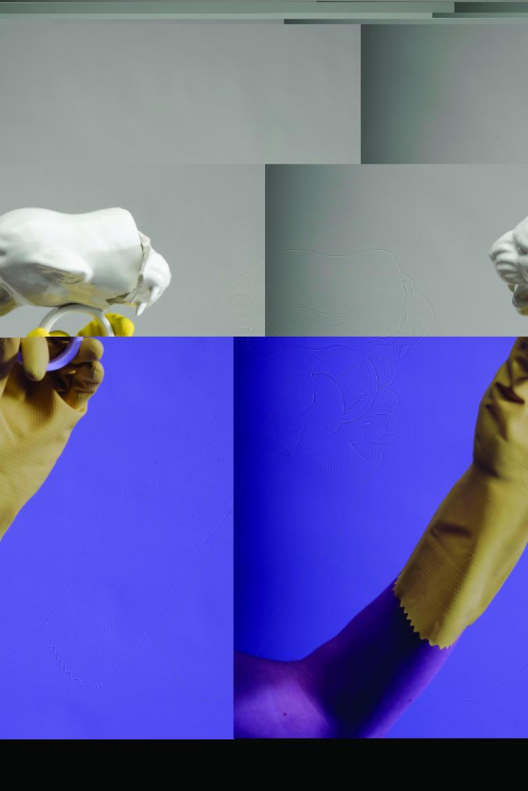 Sara Benaglia, Erasure Test. H6 - Mary Patrizio, 2019, stampa inkjet su carta baritata sotto vetro acrilico © Sara Benaglia
