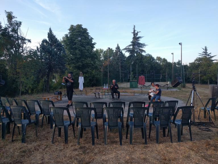 Allestimento a Castelletto di Serravalle.
