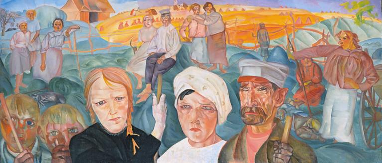 Boris Grigoriev, Terra di contadini, 1917, Museo di Stato Russo, San Pietroburgo, Photo © 2017, State Russian Museum, St. Petersburg.