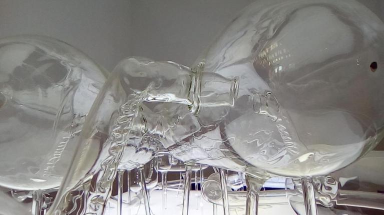 Broken Nature. Installazione in vetro.