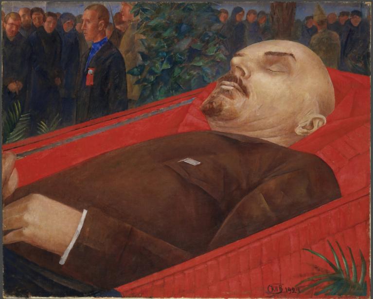 Kuz’ma Petrov-Vodkin, Accanto alla bara di Lenin, 1924, Mosca, Galleria Tretyakov, Photo © State Tretyakov Gallery.