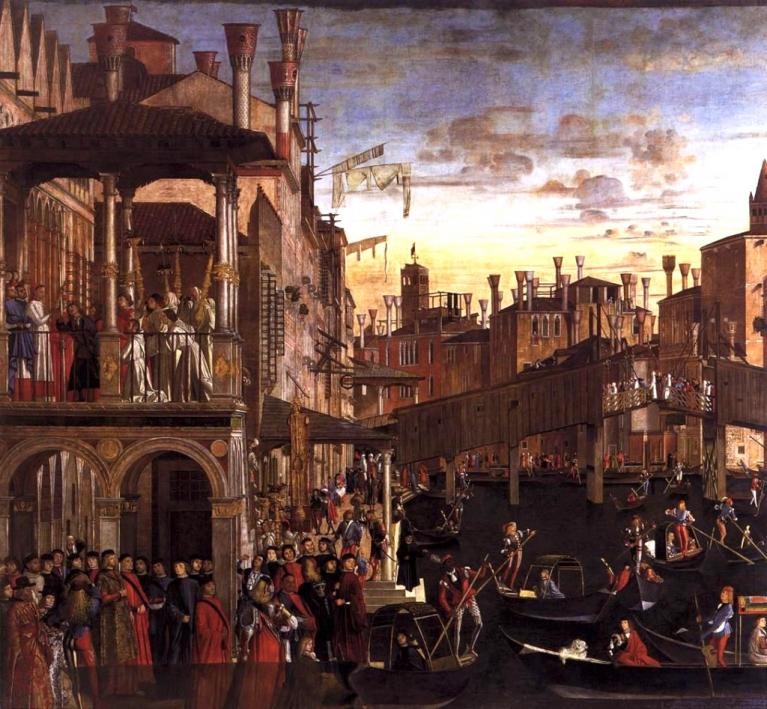 Vittore Carpaccio, Miracolo della croce a Rialto.