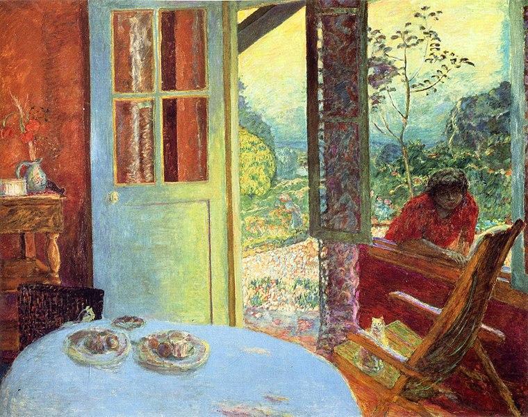 The diningroom in the country, Pierre Bonnard, 1913.