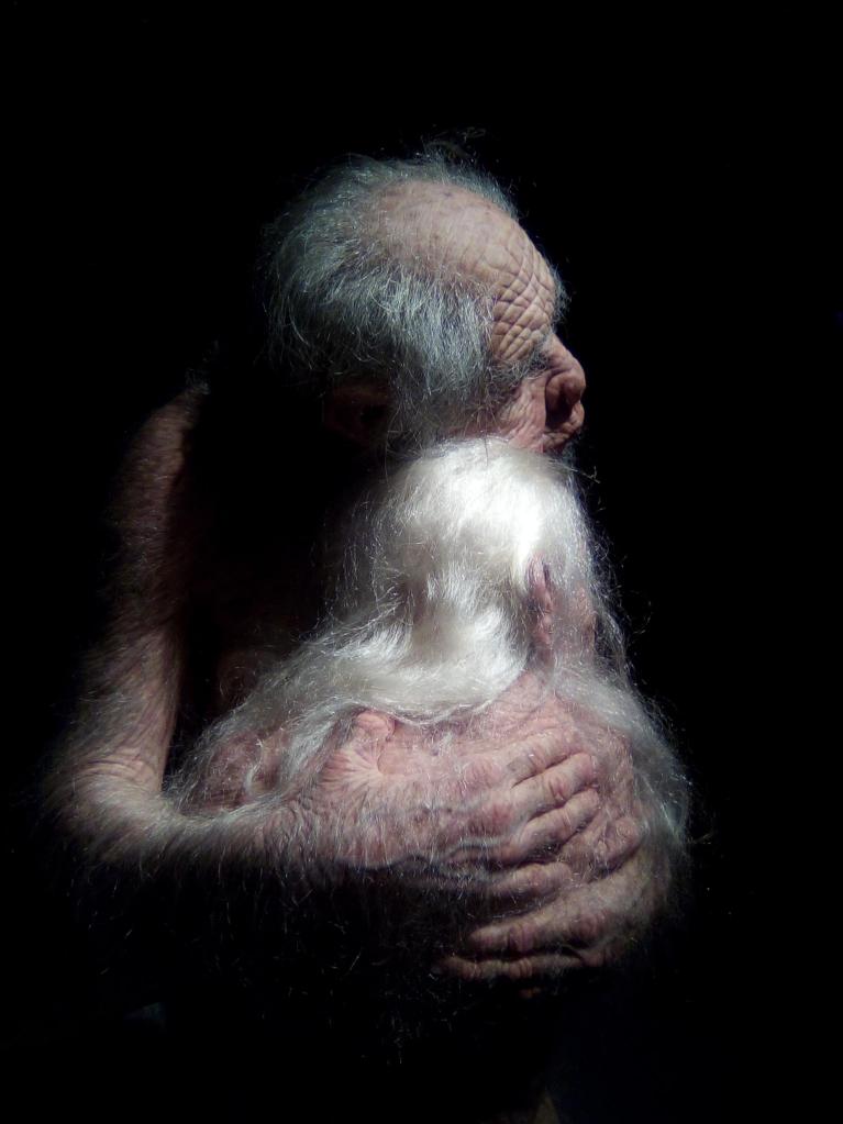 Broken Nature. Scultura ispirata ai bonobo.