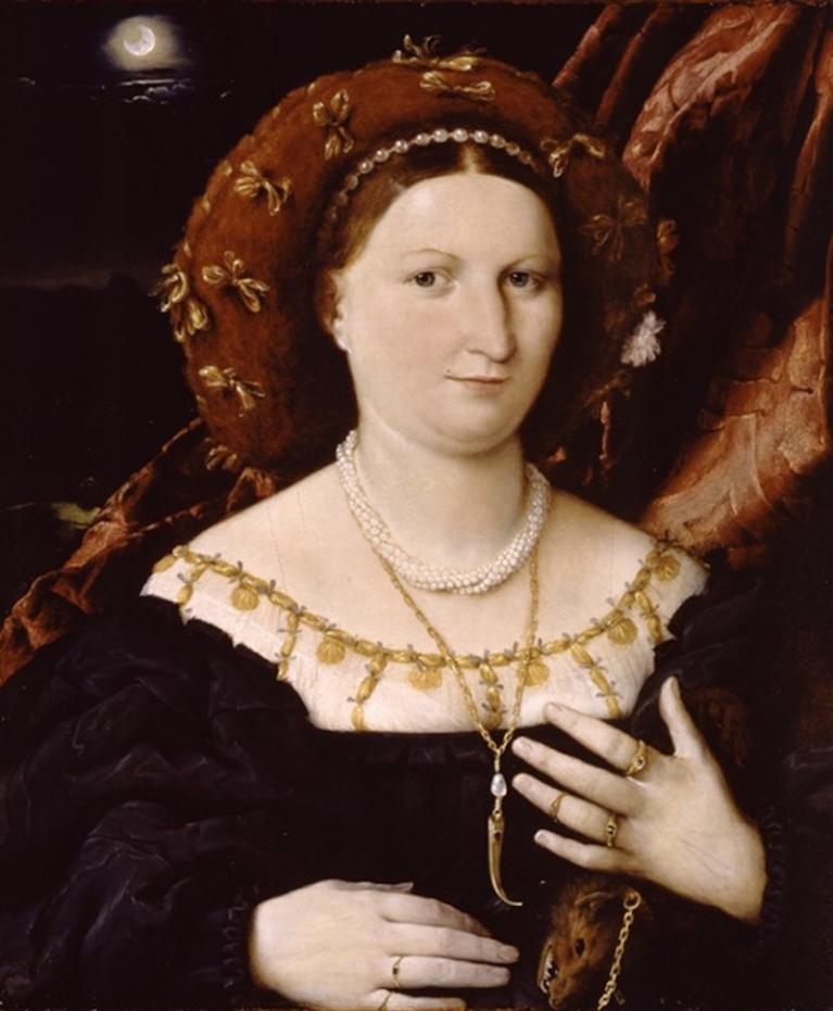 Lorenzo Lotto, Ritratto di Lucia Brembati, 1518 circa, Bergamo, Pinacoteca Carrara.