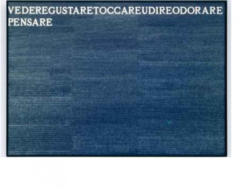 Alighiero Boetti, I sei sensi e Aerei, 1974-1975.