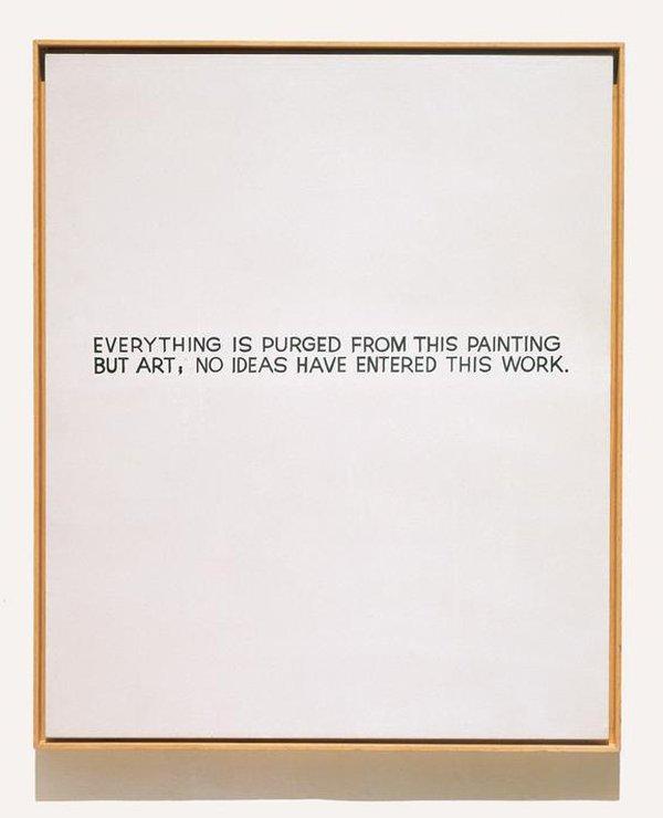 Everything is purged from this painting but art, 1968.