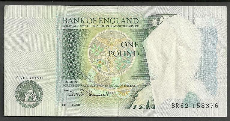 F. Favelli One Pound banconota cercata 2013.