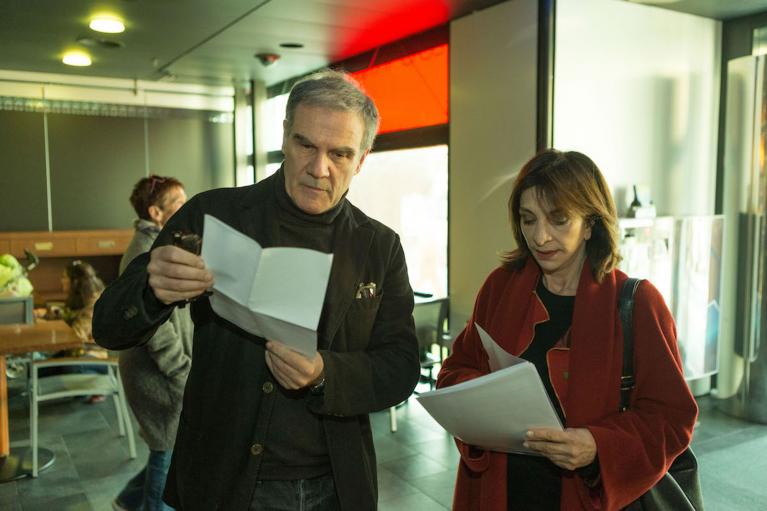 Edoardo Albinati con Anna Bonaiuto.