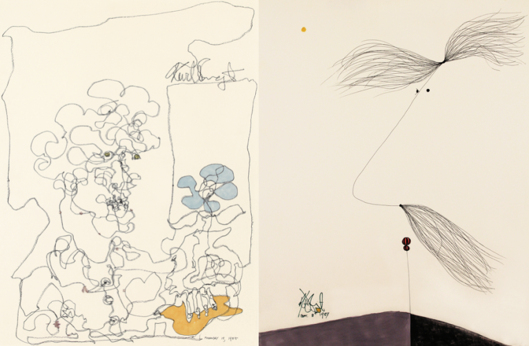 Disegni di Kurt Vonnegut.