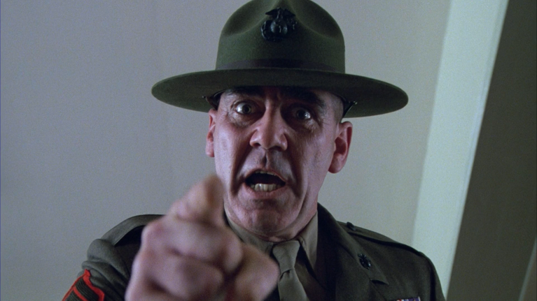 R. Lee Ermey in Full Metal Jacket.