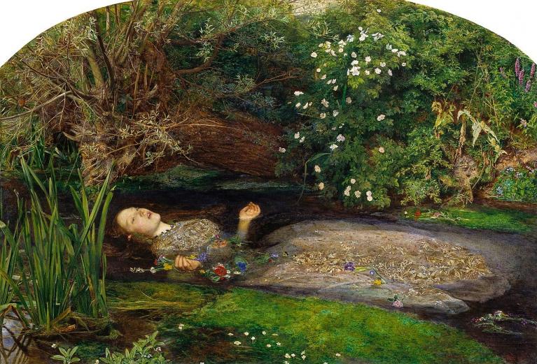John Everett Millais, “Ophelia” (1851-52).