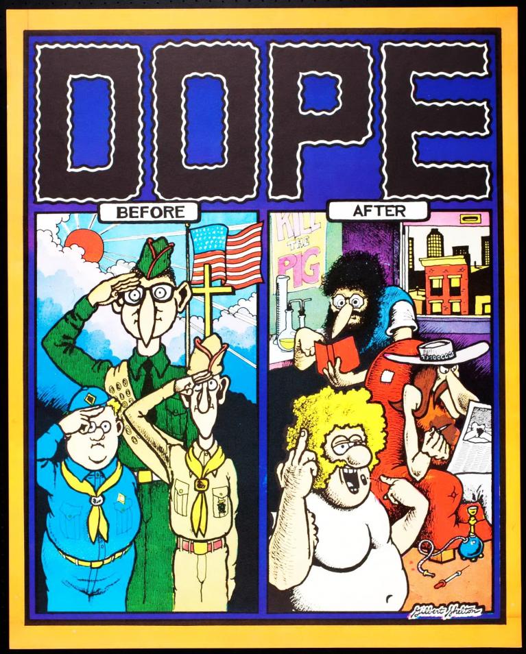 Gilbert Shelton, “Furry Freak Brothers”.