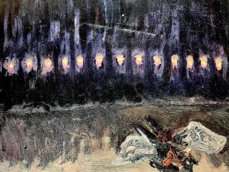 “Die Glückliche Hand”, bozzetto di Arnold Schönberg.