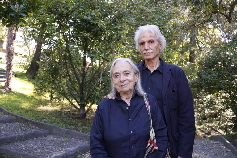 Yervant Gianikian e Angela Ricci Lucchi a Locarno, 2013. Ph Massimo Pedrazzini