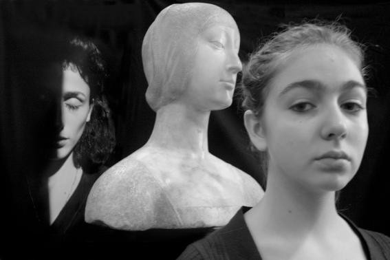 Letizia Battaglia, Rielaborazione. Rosaria, Eleonora d’Aragona, Marta, 2010.