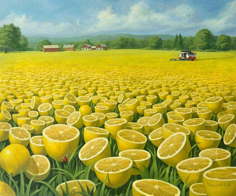 Vitaly Urzhumov, World Full of Lemons, 2016.