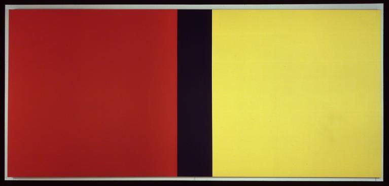 Barnett Newman, Who’s Afraid of Red, Yellow and Blue IV, 1969–70, acrilico su tela, 274,3 x 604,5 cm., Nationalgalerie, Staatliche Museen zu Berlin.