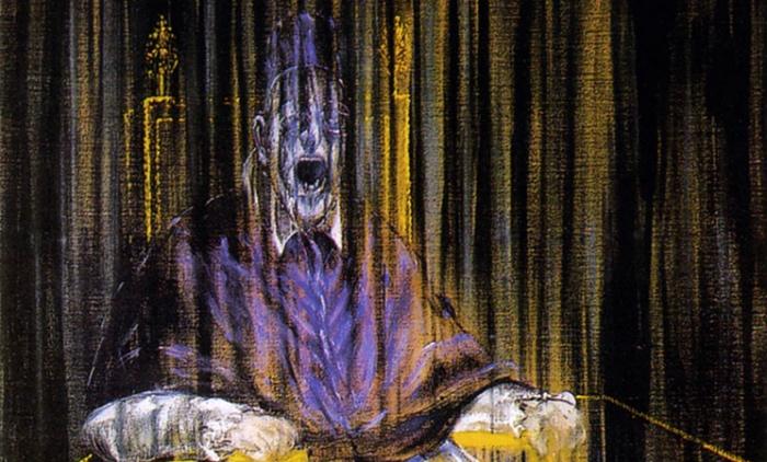 Francis Bacon, Portrait of pope Innocent X, 1953.