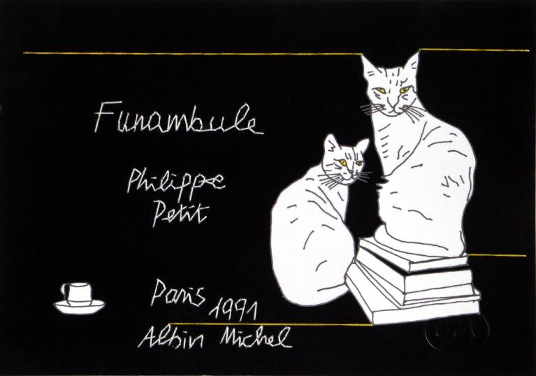 Funambule Philippe Petit.
