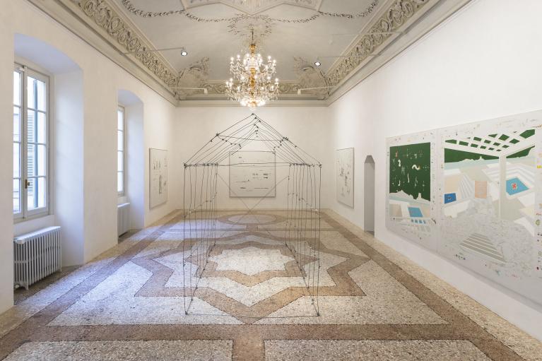 Gianfranco Baruchello, Greenhouse installation view 1, ph Roberto Marossi, courtesy Massimo De Carlo.