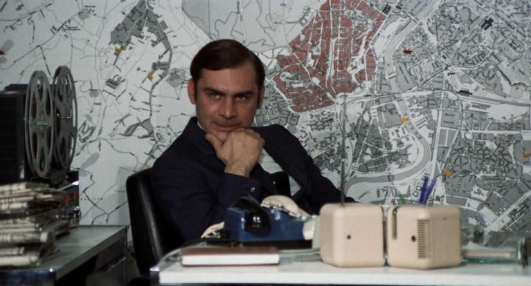 Gian Maria Volonté in “Indagine su un cittadino al di sopra di ogni sospetto”.